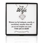 Straighten Your Crown Crystal Knot Silver Necklace - Wife
