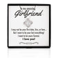 Your Last Everything Crystal Knot Silver Necklace - Girlfriend
