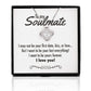 Your Last Everything Crystal Knot Silver Necklace - Soulmate