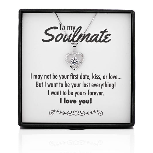 Your Last Everything Heart Swirl Silver Necklace - Soulmate