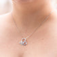 Your Last Everything Moon & Back Heart Silver Necklace - Girlfriend