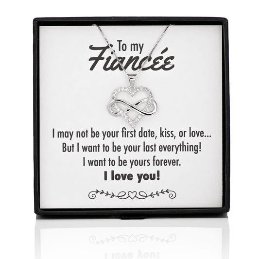 Your Last Everything Infinity Heart Silver Necklace - Fiancée
