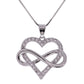 Your Last Everything Infinity Heart Silver Necklace - Girlfriend